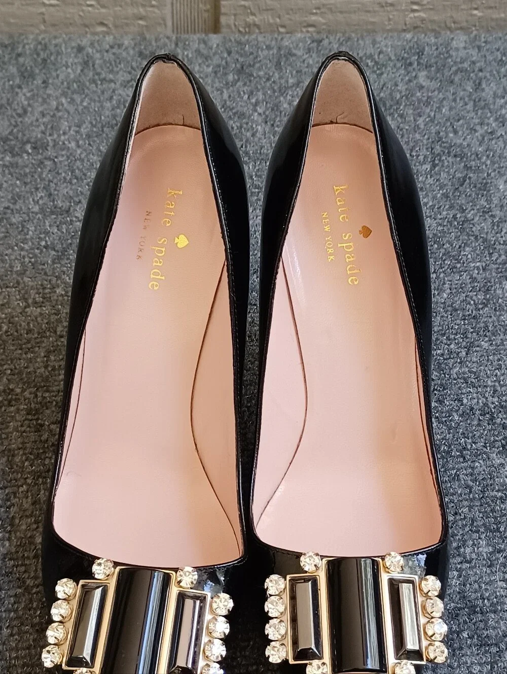 Kate Spade Laylee Pumps High Heels Shoe Size 9 B Women Embellished In Black